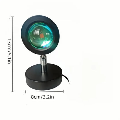 Sunset Atmosphere Lamp, Night Light, Bedside Lamp, Sunset Lamp for Photography, Bedroom Sunset Lamp, Projection of Sunset Lamp